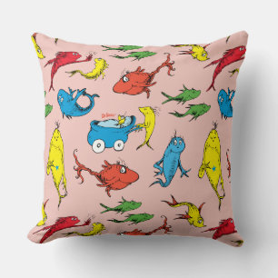 Almofada Dr. Seuss Um Peixe Dois Peixes Padrão