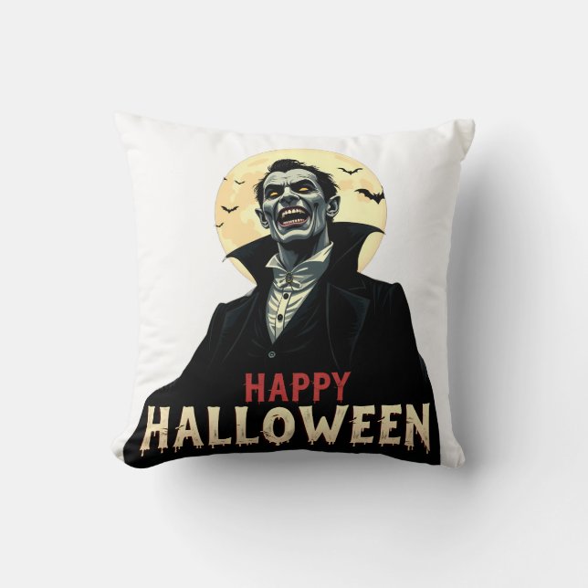 Almofada Dracula Deseja Uma Noite Estranho (Frente)