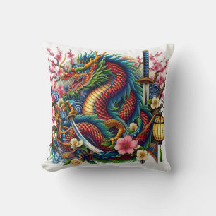 Almofada dragão chinês