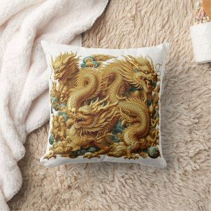 Almofada dragão chinês