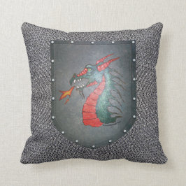 Almofada Dragão do protetor do metal de Chainmail