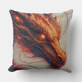 Almofada Dragão Fiery Energia Poder Mítico Design