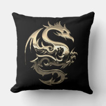 Dragão Metálico Dourado Reversível