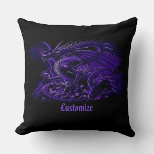 Almofada Dragão Roxo Personalizado