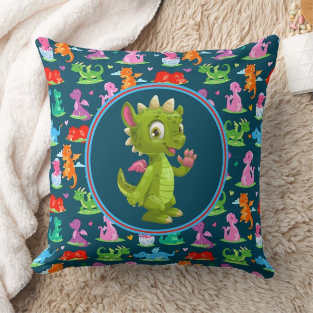 Almofada Dragão Verde Infantil (Cobertor)