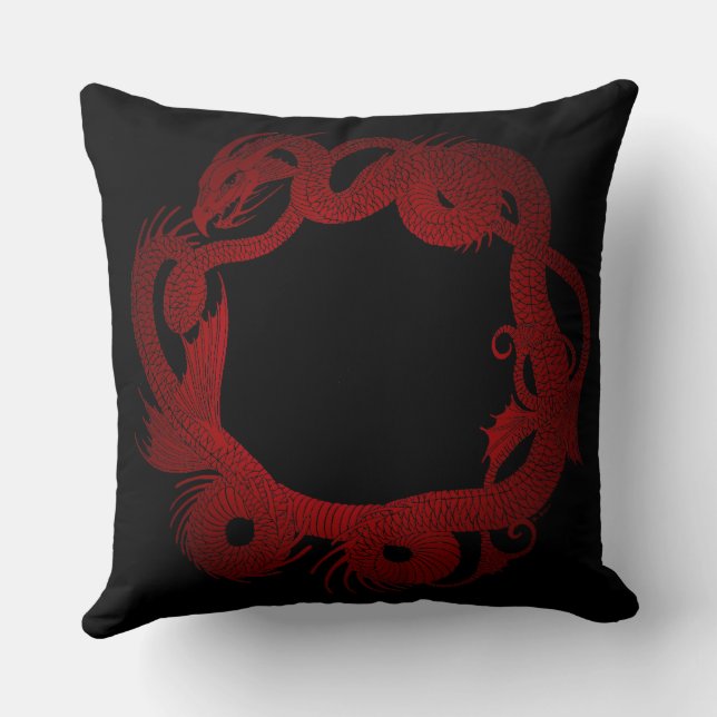 Almofada Dragão Vermelho (Verso)