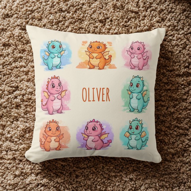 Almofada Dragões para Bebês Reproduzidos Personalizados (Criador carregado)