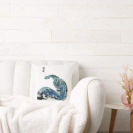 Almofada Dragon in the Waves – Abstract Ocean Energy