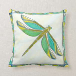 Almofada Dragonfly Luminosa Pastel por Vanna Lam