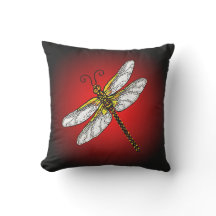 Dragonfly no Fundo Vermelho