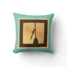 Dragonfly on Chain, Silhouette em Dourado/Turquois