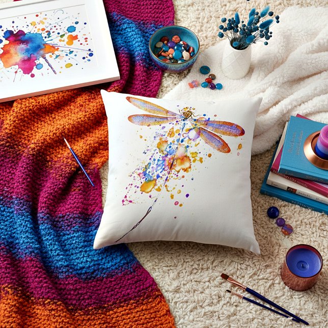 Almofada Dragonfly splatter (Criador carregado)