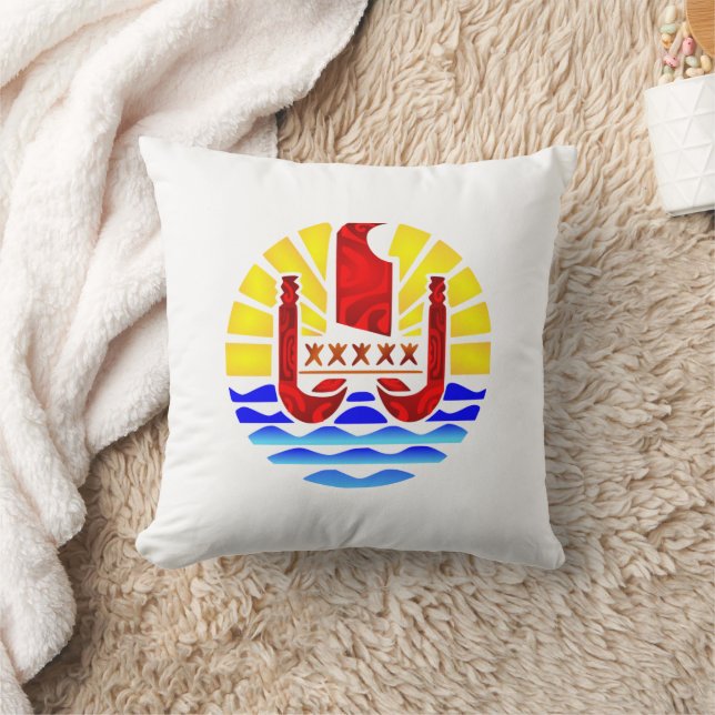 Almofada Drapeau de la Polynésie française  (Cobertor)