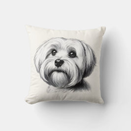 Almofada Drawing Maltese Dog