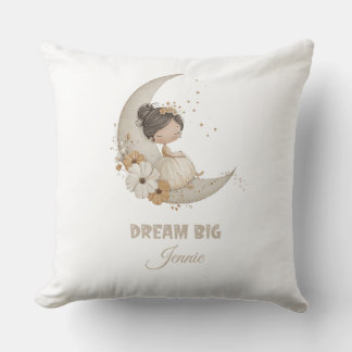 Almofada Dream Big Fairy Moon Child - Nome Personalizado
