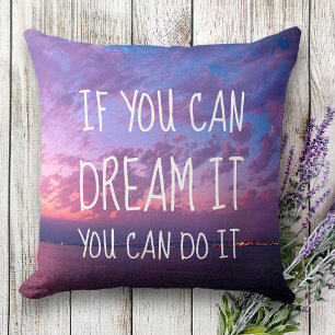 Almofada "Dream It Do It Do It" Foto Moderna Do Sunset Do O