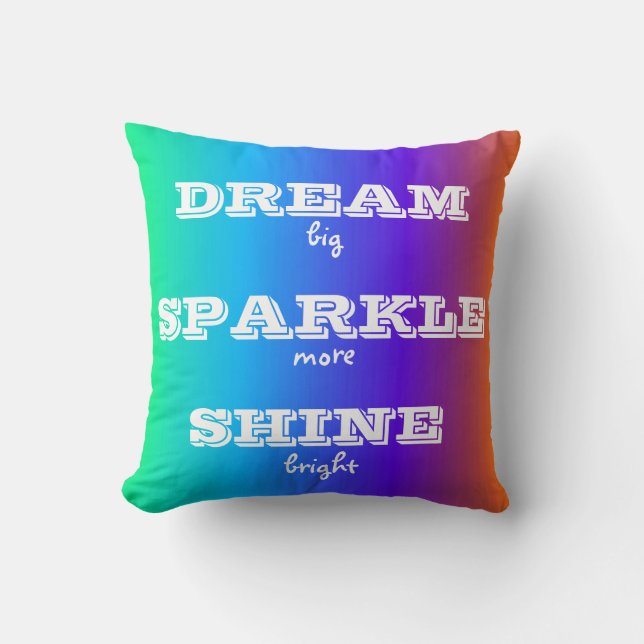 Almofada Dream Sparkle Shine Travesseiro decorativo (Frente)