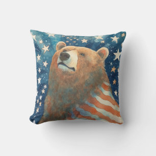 Almofada Dreamer Stars and Strips Bear