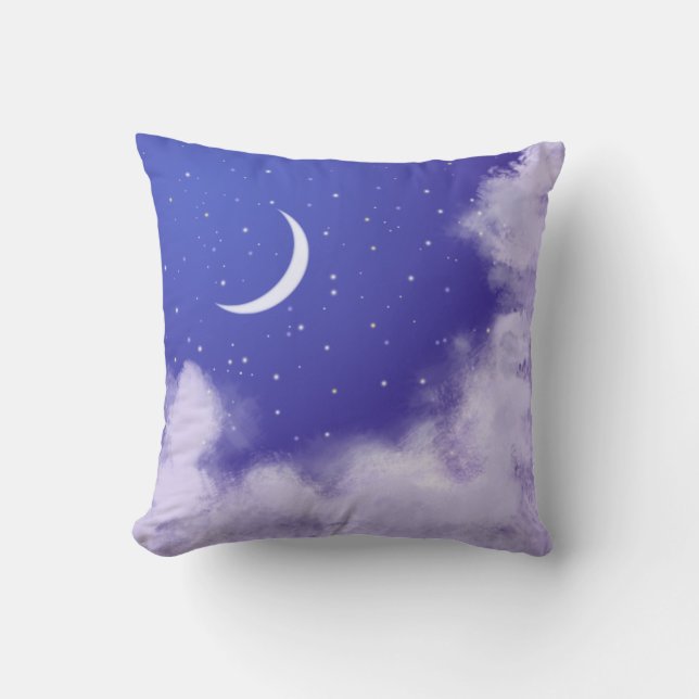 Almofada DreamNight Sky com Moon Crescente (Frente)