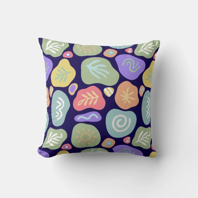 Almofada Dreamodles - Vibrant Boho Nature Motif Design (Frente)