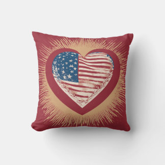Almofada Dreamy American Flag Travesseiro decorativo