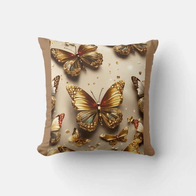 Almofada Dreamy Butterflies Travesseiro decorativo (Frente)