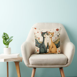 Almofada Dreamy Cats Throw Pillow