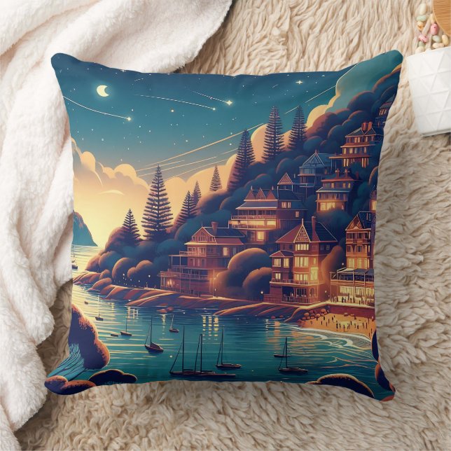 Almofada Dreamy Coastal Night (Cobertor)