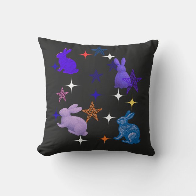 Almofada Dreamy Galaxy Bunnies (Frente)