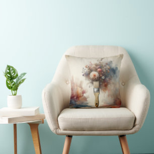 Almofada Dreamy Paintbrush Flower Bunch