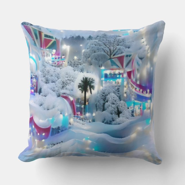 Almofada Dreamy Winter Wonderland Lights (Frente)