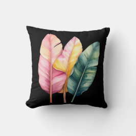 Almofada Drei Bananen Blätter in Pastellfarben