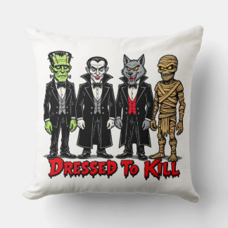 Almofada Dressed to Kill Monstros Clássicos de Filmes Gráfi