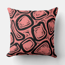 Almofada Duas Formas Atômicas Modernas de Meio século Desig