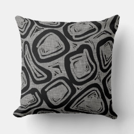 Almofada Duas Formas Atômicas Modernas de Meio século Desig