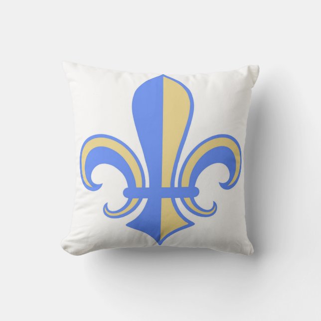 Almofada Duas Tons Fleur-de-Lis Reversible (Frente)