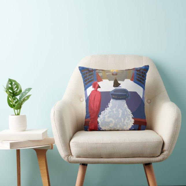 Almofada Dumbledore & Fawkes em Balcony (Cadeira)