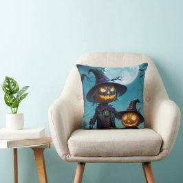 Almofada Duo de Abóboras Assustadoras de Halloween
