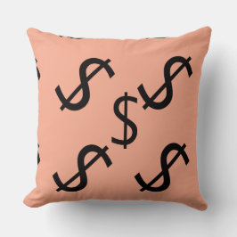 Almofada Duo Tone Dollar $ign Peach Pale Green 