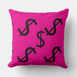 Almofada Duo Tone Dollar $ign Pink Red 