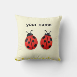 Almofada 🐞 Dupla de Joaninha Ensolarada para Decoração de