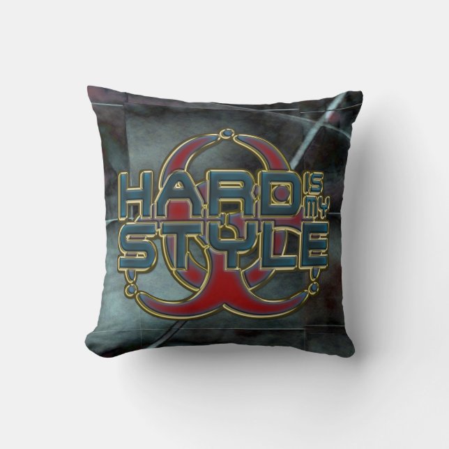 Almofada DURO é meu ESTILO + sua imagem de fundo (Frente)