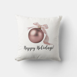 ALMOFADA DUSTY ROSE HOLIDAY ORNAMENT THROW PILLOW