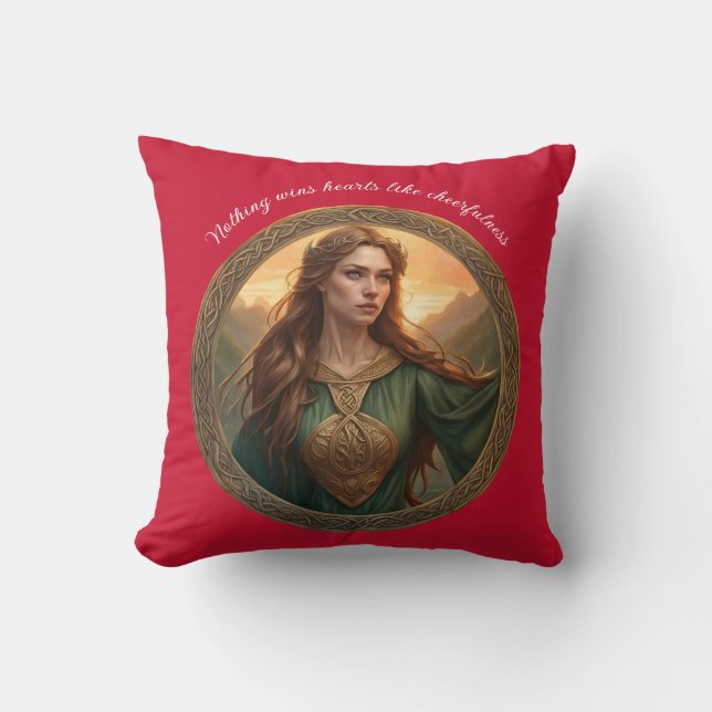 Almofada Dwynwen A Padroeira dos Amantes (Frente)
