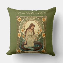 Almofada Dwynwen's Well And Sacred Fish