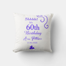 É 60º aniversário adicionar nome roxo espanhol r