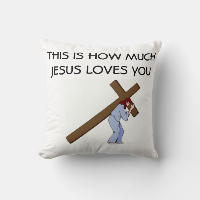 ALMOFADA É ASSIM QUE DEUS TE AMA (Frente)