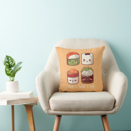 Almofada É assim que eu faço "Cute Kawaii Sushi"