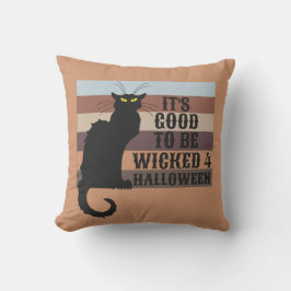 Almofada É BOM SER Gato Dia de as Bruxas engraçado MALUCO