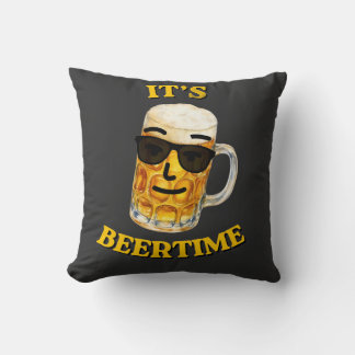 Almofada É Hora da Cerveja Camiseta Cerveja Legal